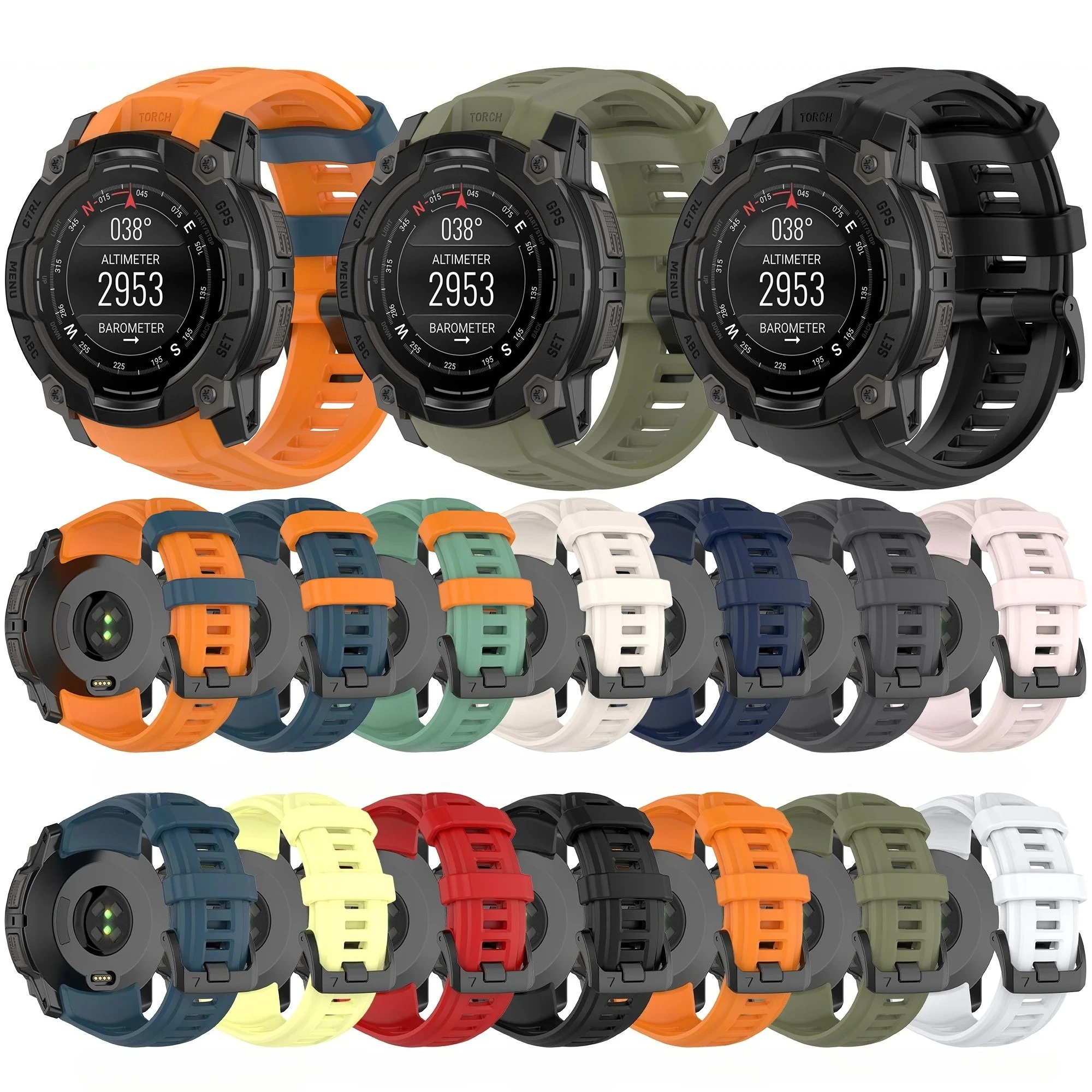 Breathable Sporty Silicone Loop Watch Strap