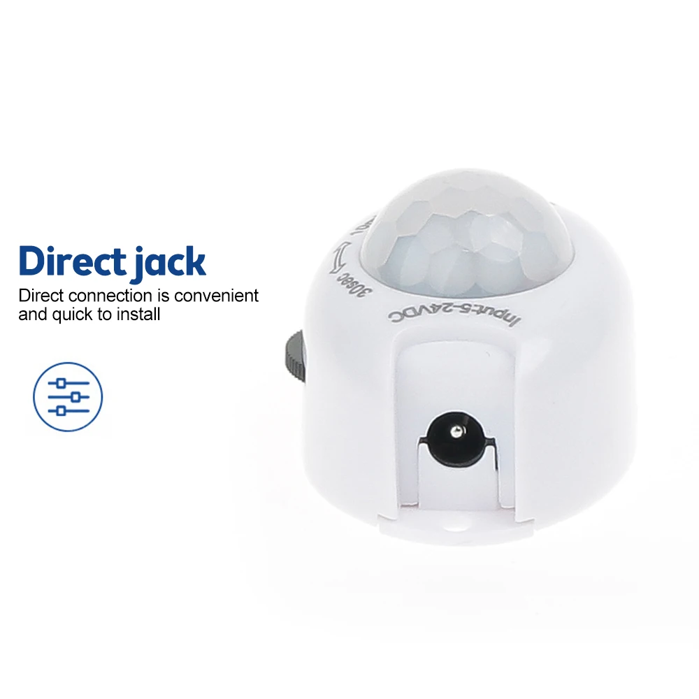 

DC5V 24V Outdoor Motion Detector Indoor Infrared Light Automatic Human Body Sensor Detector Inductor Lighting Switch