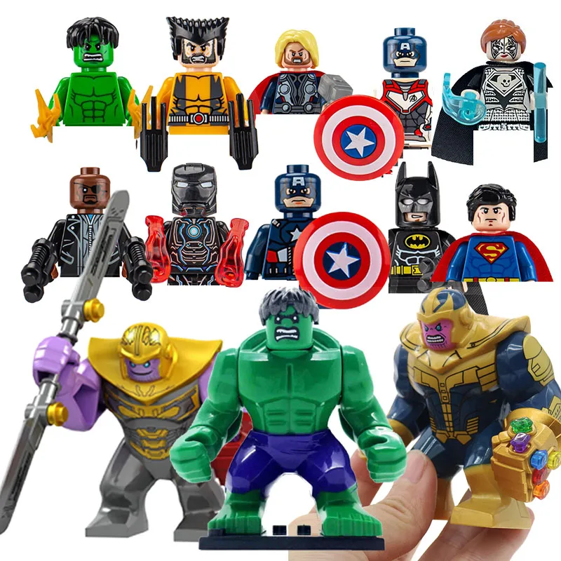 

Marvel Moc Mini Building Block Figurine Set Superhero Anime Figure Assembly Building Block Toy Children's Birthday Gift Boy Gift