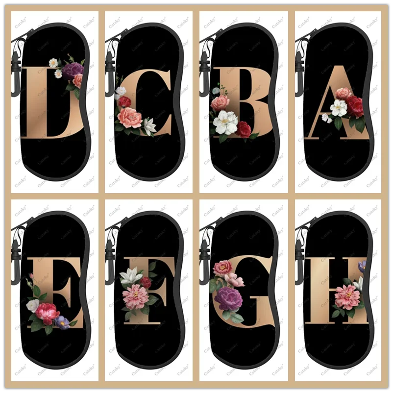 

Дорожная сумка для солнцезащитных очков на молнии с цветочным принтом