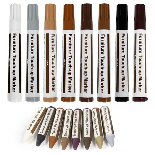 Wooden Furniture Repair Pen Touch Up Markers & Filler Sticks Wood Scratch Restoration Kit Patch Paint Pen Wood Composite Repair - Image 2