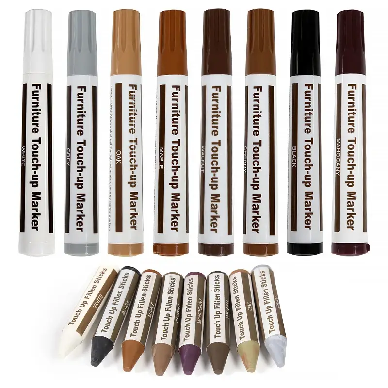 Wooden Furniture Repair Pen Touch Up Markers & Filler Sticks Wood Scratch Restoration Kit Patch Paint Pen Wood Composite Repair - Image 2