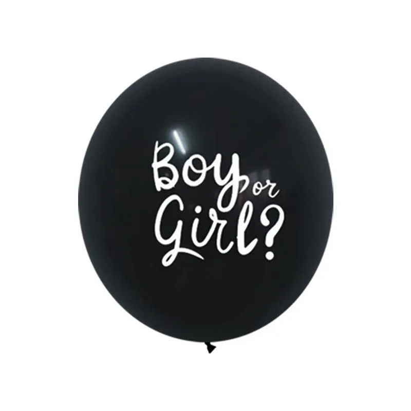 36-inch Black Gender Reveals Balloon Boy or Girl Boys and Girls Set Up Large Balloons