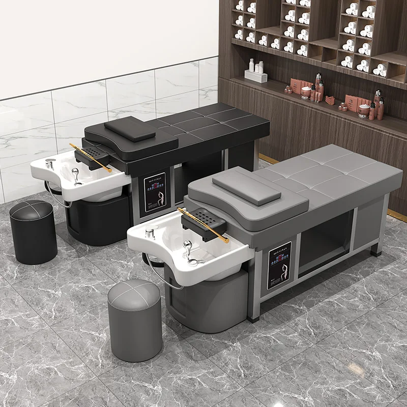 Lavabo In Ceramica Letto Per Lavaggio Dei Capelli Soffione Doccia Portatile Di Lusso Sedia Per Doccia Terapia Lettino Massaggio Salon Equipment Mq50Sc
