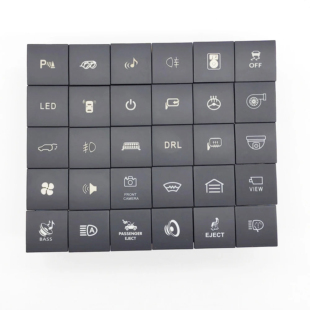 Car LED DRL Light Packing Radar Power On Off Camera Mirror heating