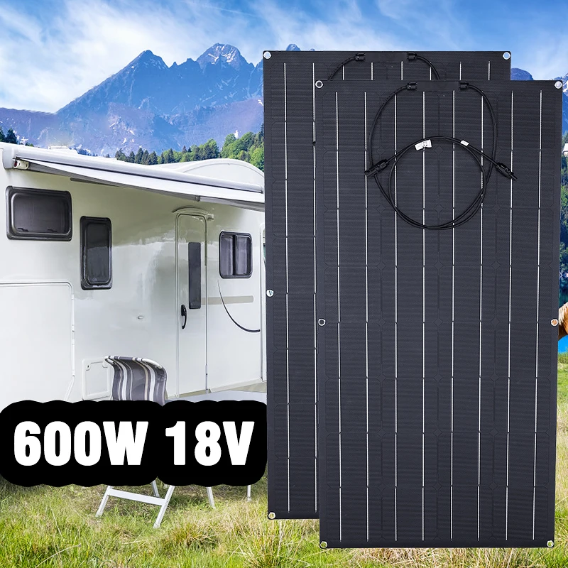 Solar Panel 300w 12v Kit Complete Flexible Portable Car Boat Camper