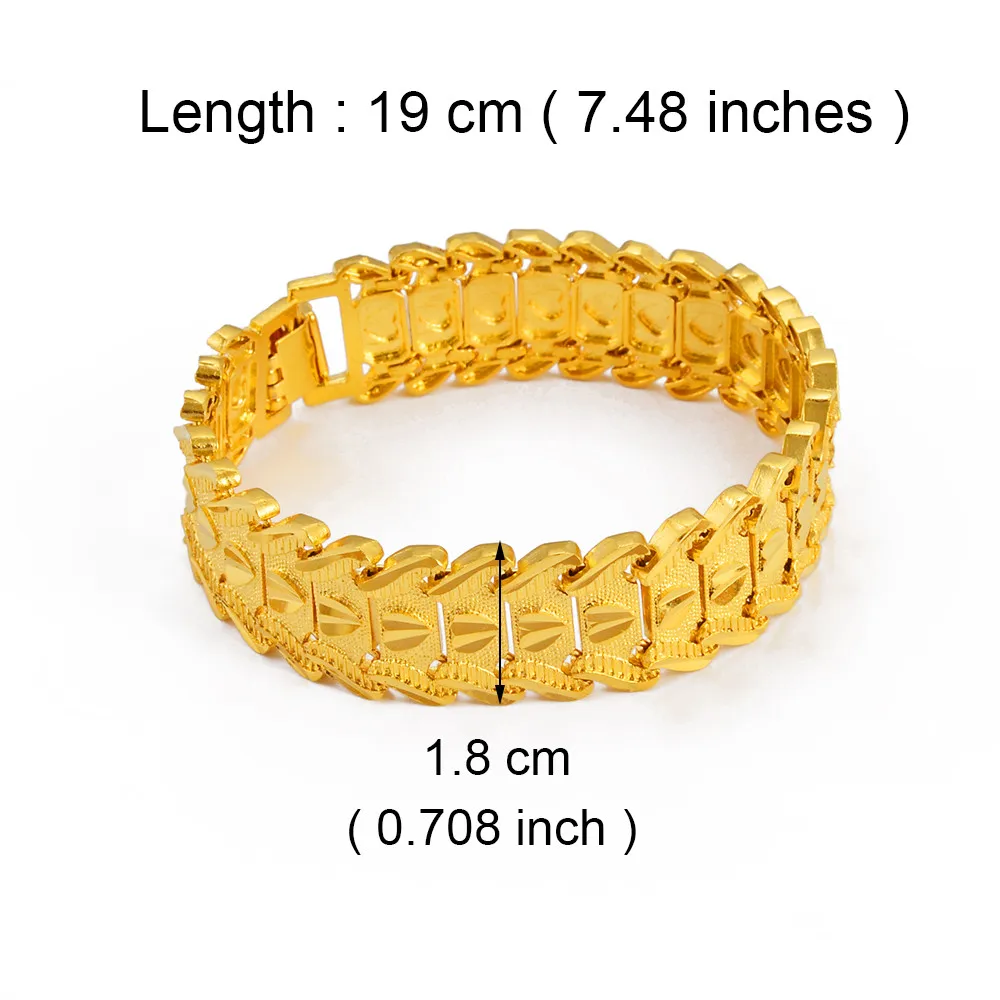 Cuban Bracelet Men Gold | Real Gold Bracelet Men | Real Gold Jewelry Men |  Link Bracelet - Bracelets - Aliexpress