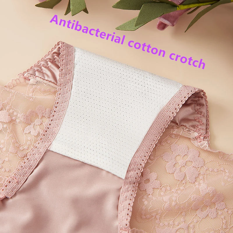 Lenceria mujeres sexi shoop frauen unterwäsche Spitze satin lencerias sexy weibliche dessous aushöhlen ropa innen plus größe höschen – Detail 19