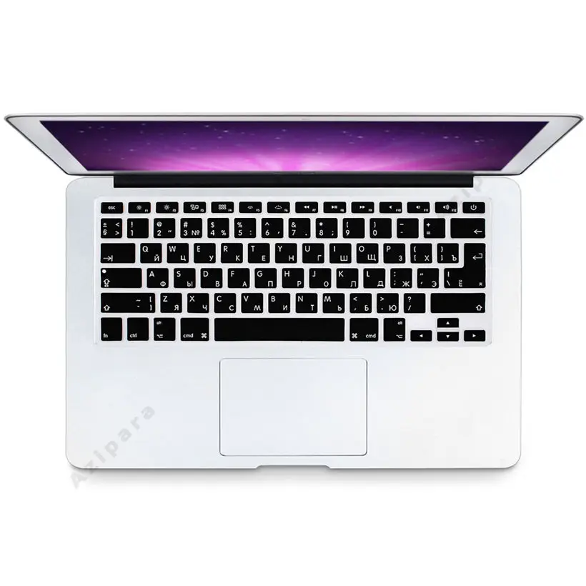 Protetor de Teclado para Macbook Air 13 Pro A1466 A1278 Hebraico Russo Árabe Português Espanhol Retina eu us 13 15 - Imagem 3