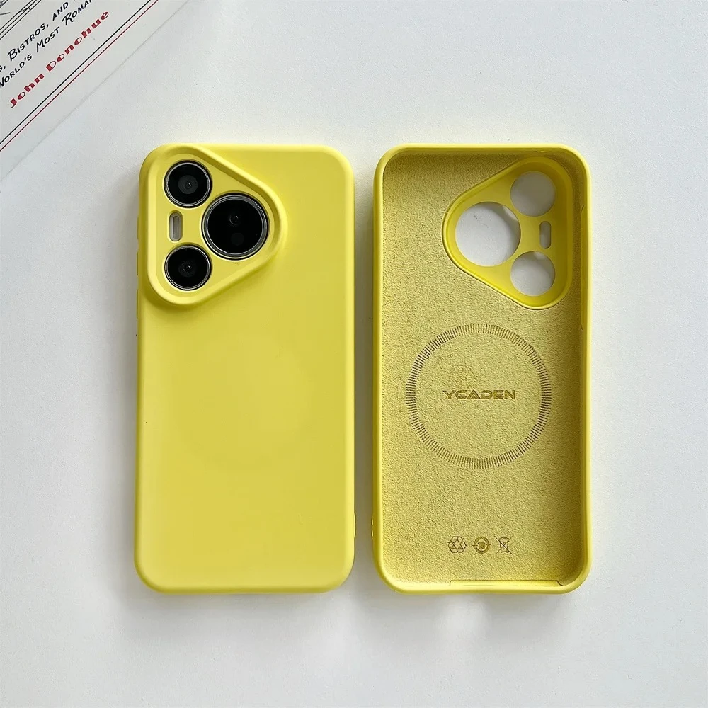 Luxury Liquid Silicone Magnetic Case - Matte Soft Shockproof Bumper Cover