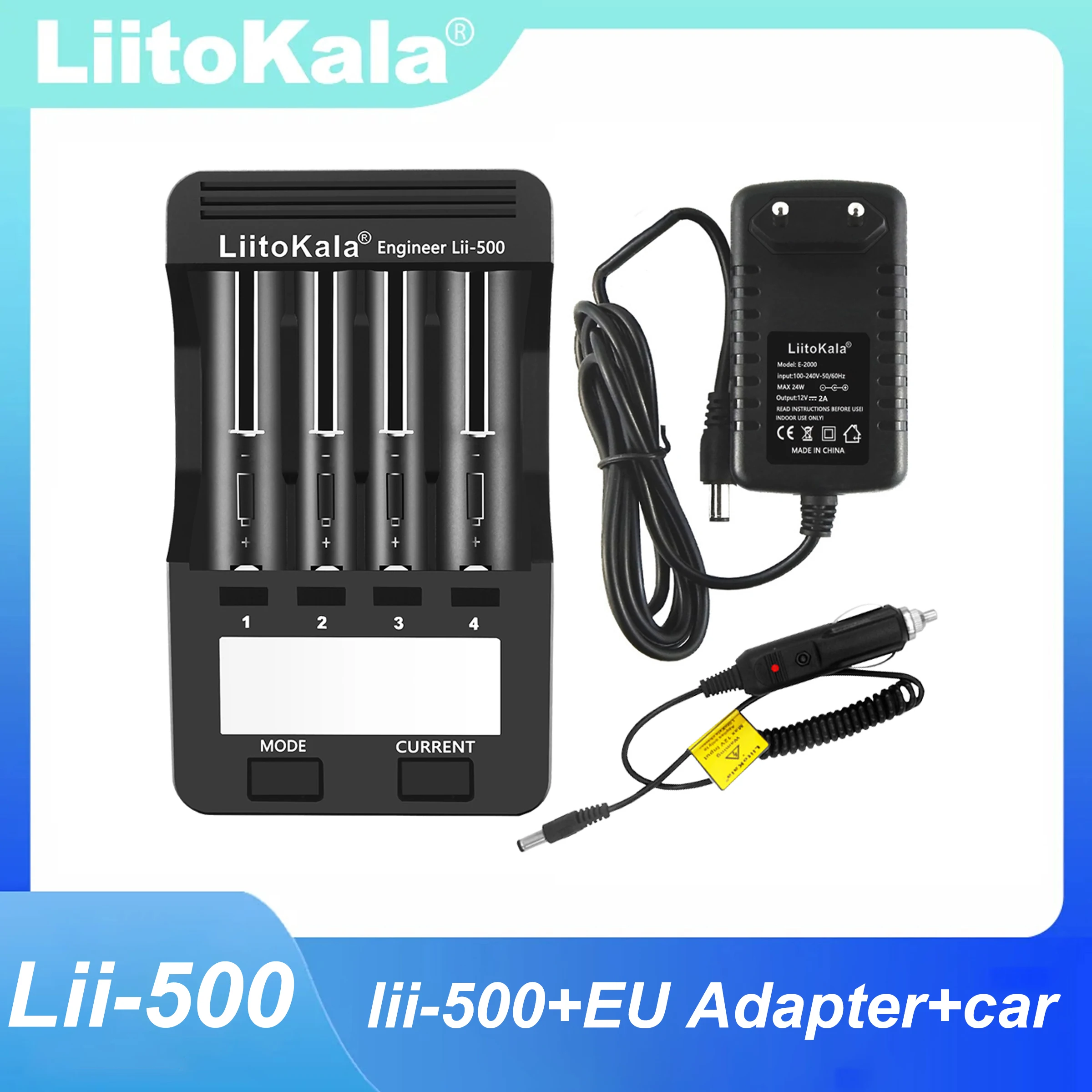 Liitokala Advanced NiMH Battery Charger with LCD Display