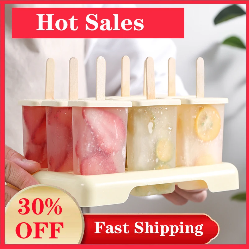 Ice Cream Molds with Popsicle Sticks, Reusable Popsicle Sticks - China Ice  Cream Mold and Popsicle Molds price