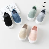 1pc Casual Low Top Slip On Woven Shoes For Baby Girls, Breathable Lightweight Walking Shoes For All Seasons 4