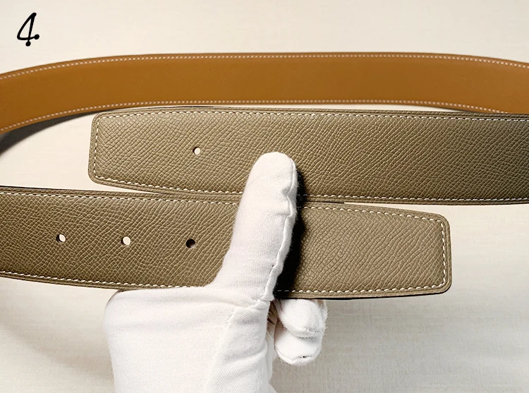 2026 WITHOUT BUCKLE 3.8cm two sides high quality men women belt genuine leather trousers first layer 16 colors