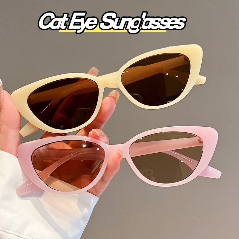 

Fashion Cat Eye Sunglasses Women 2024 Luxury Brand Classic Vintage Sun Glasses for Ladies Shades UV400 Trendy Travel Sunglass