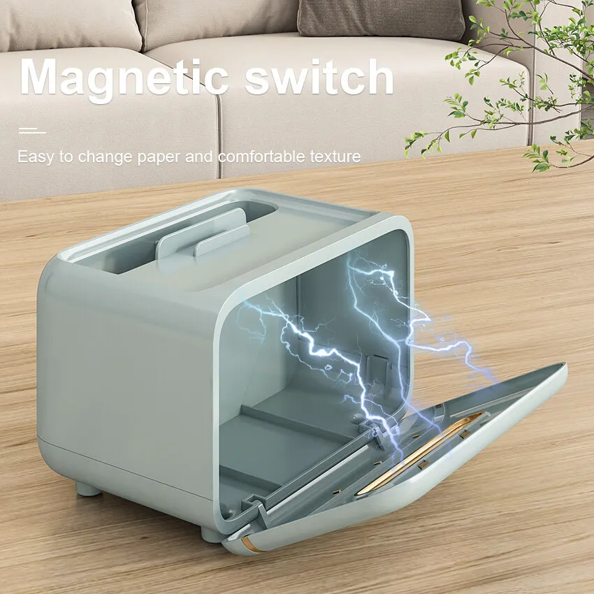 Desktop Tissue Box Removable Slight Luxury Decorative Handkerchief Case Paper Storage Box Home Office Car Nordic Plastic Holder 2