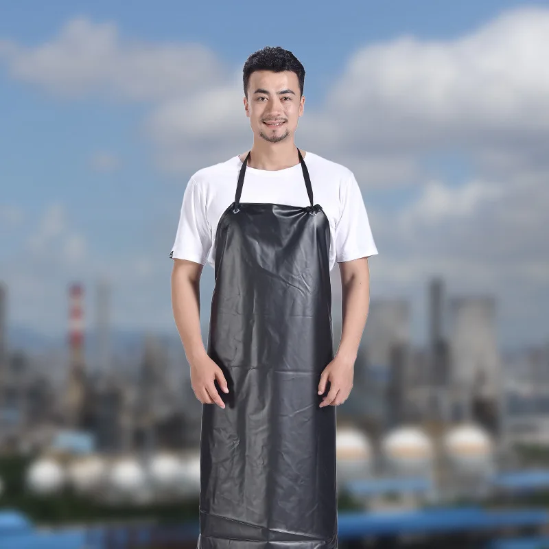 

Черно-красные композитные фартуки из ткани Оксфорд, водонепроницаемые маслостойкие устойчивые к кислотам и щелочам фартуки из ПВХ, защитные принадлежности, новинка