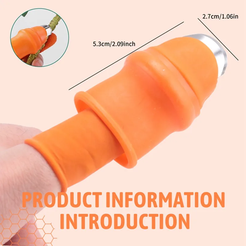 Gardening Silicone Thumb Knife With Finger Cots Thumb Knife Picker For Fruits Vege