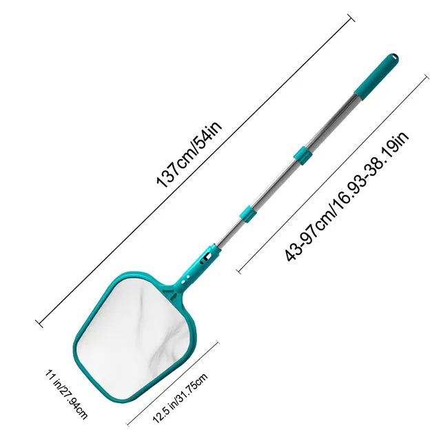 Professzionális Medence Skimmer Nettó Úszómedence -Levél Háló Alumínium Pólusú Kézi Pólus A Medencékhez - Image 6