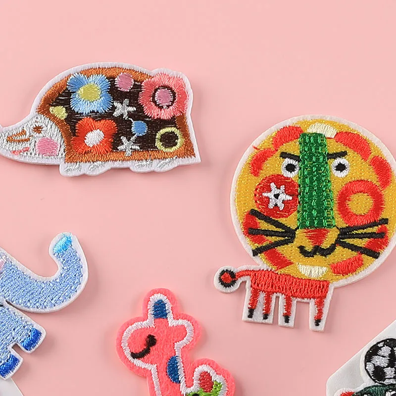 

Cartoon Embroidery Patch DIY Iron On Stickers Animals Badges for Kids Children Emblem Clothing Bag Hat Pants Shoes Accessories