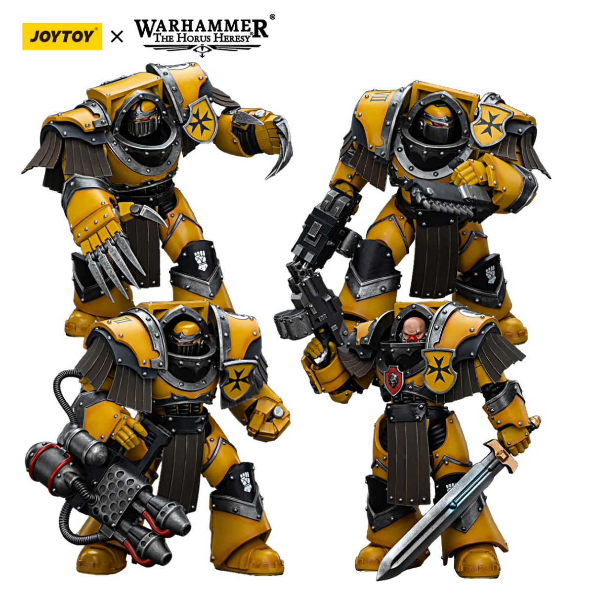 

[Pre-Sale] JOYTOY Warhammer 40k 1/18 Action Figure Imperial Fists Legion Cataphractii Terminator Squad Anime Military Model Gift