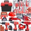 Kids Toy Toolbox Kits Engineer Simulated Repair Tool Set Game Electric Drill Screwdriver Construction Educational Toys Christmas 1