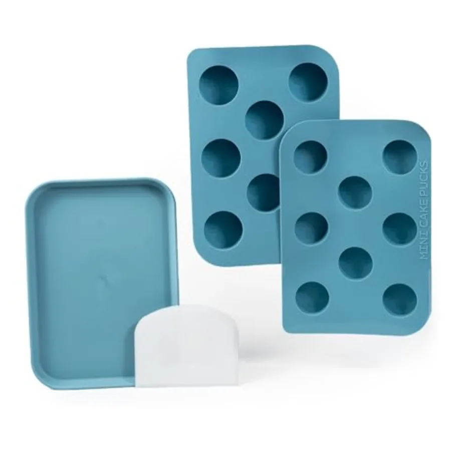 The Original Mini Cake Puck Mold Set Better than a Cake Pop! Make Chocolate Covered Desserts BPA Free Silicone Includes 1 Mol