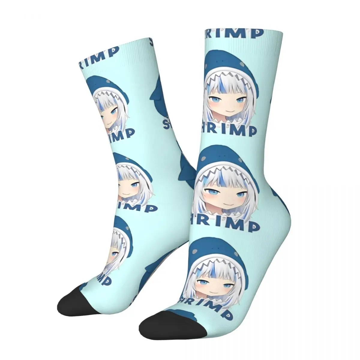 

Shrimp Hololive Anime Socks Sports 3D Print Boy Girls Mid-calf Sock