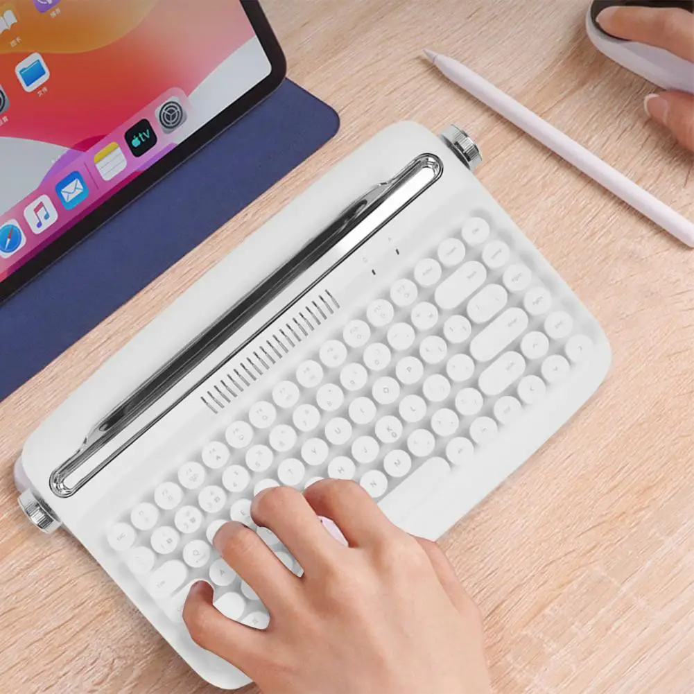 Poręczna klawiatura ABS biurowa maszyna do pisania ładne akcesoria elektroniczne lekka unikalna kompaktowa klawiatura