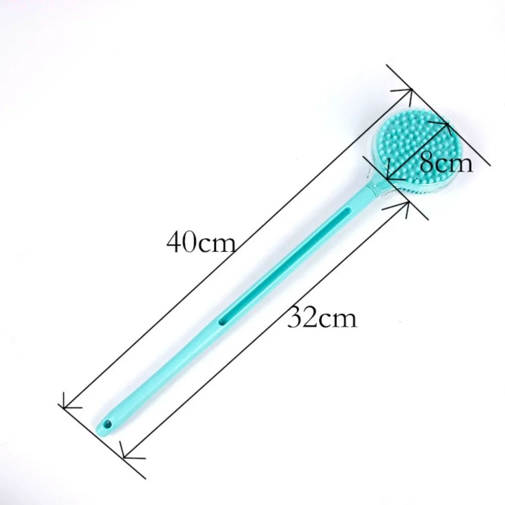 1pc Double-sided Bath Shower Brush Long-handled SPA Scrubber Skin Cleaning Brushes for Body Bathroom Accessories Clean Tools 6