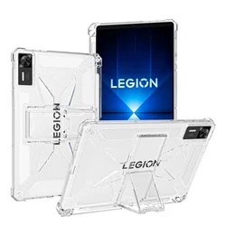 Enhanced Protective Case with Pencil Holder and Air - Bag Cushioning for LEGION Y700 2025 4th (Clear)
