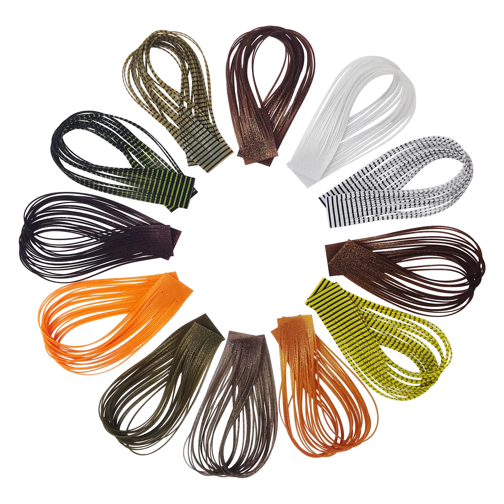 

Eupheng Fly Tying Materials Fly Tying Silicone Rubber Legs Silicone Skirts Fly Tying Supplies 12Colors