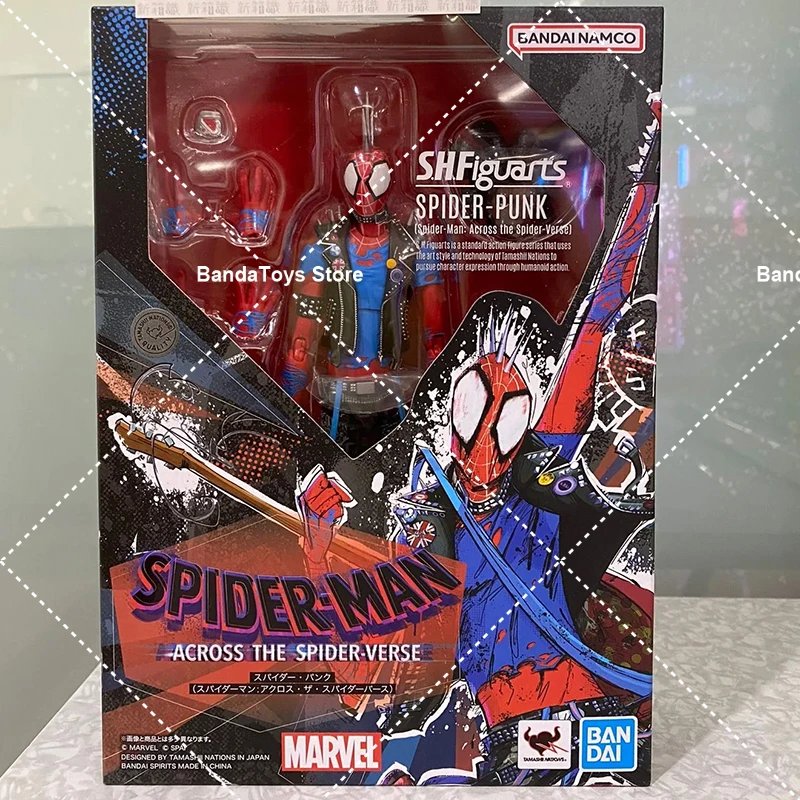 Em estoque 100% original bandai s.h. figuarts shf spider punk