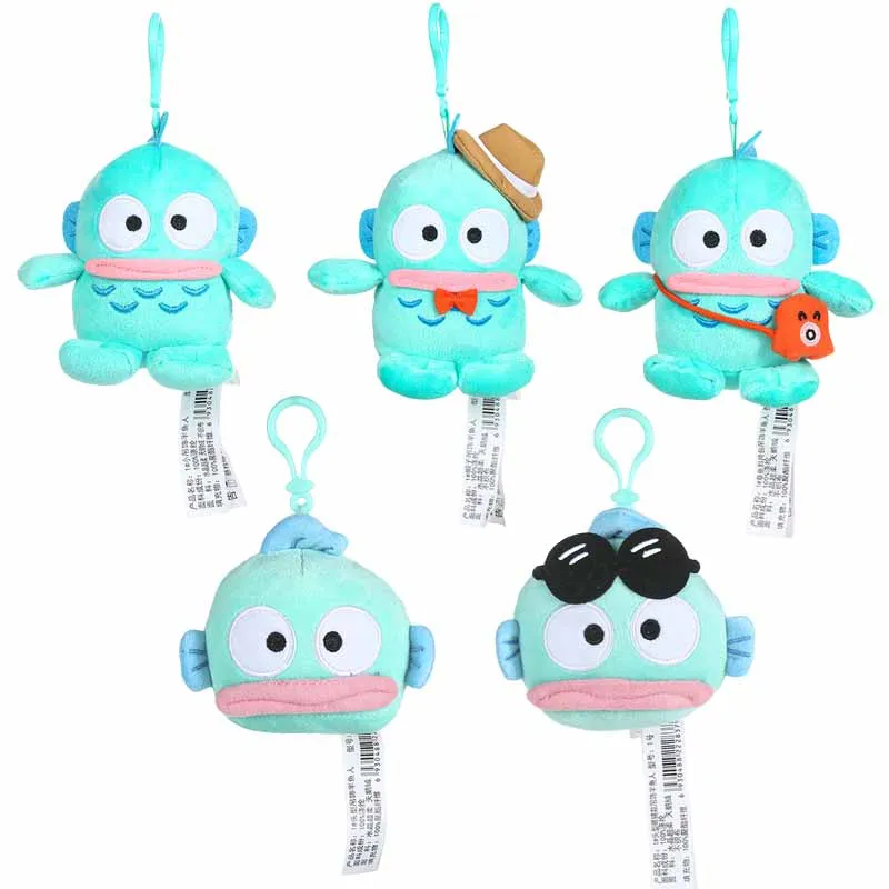 

Sanrios аниме мультфильм Hangyodon Мягкая Плюшевая Кукла Kawaii милые строительные украшения брелок подарок для девушки 10 см