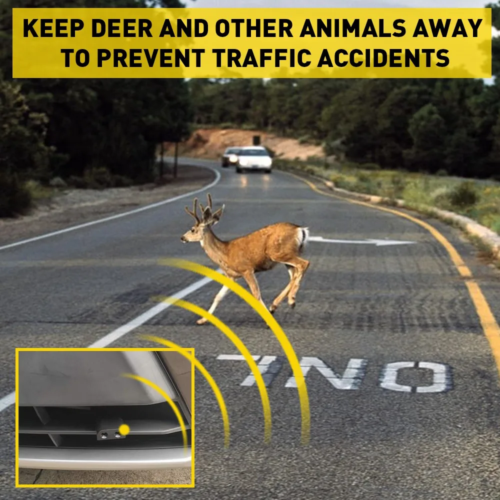 Deer Warning Whistles Device Deer for Car Auto Motorcycle Save Animal Alert Repelling Ultrasonic Whistles Mini Waterproof 4Pcs