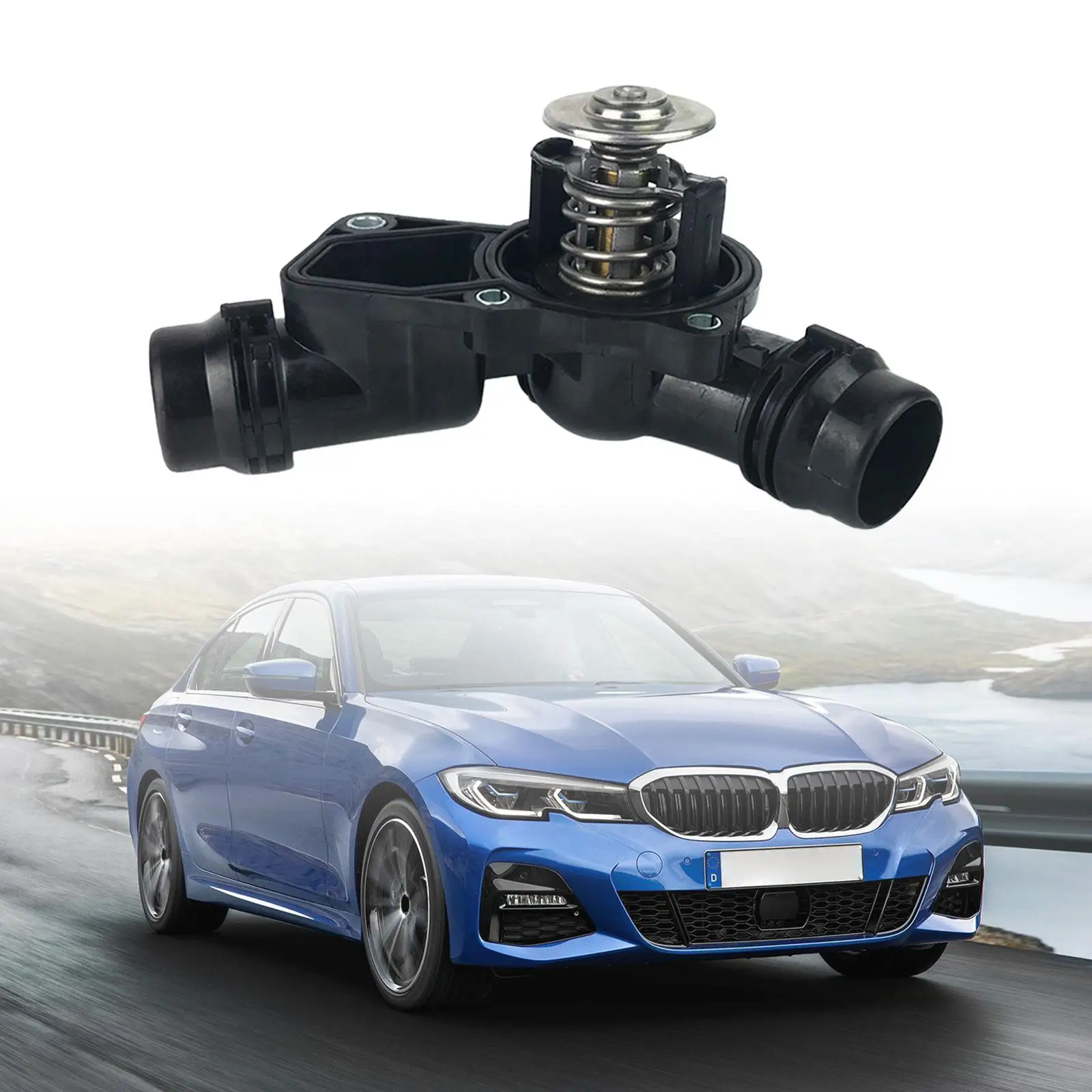 엔진 냉각수 온도 조절기 하우징 어셈블리 11531436823 BMW E46 330ci 2001-2006 x3 2004-2005 330Xi 2001-2005 용 액세서리