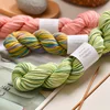 3PCS Set 150g Total Gradient Color Cotton Yarns for DIY Knitting Sweaters Shawls Handmade Dyed Soft Warm Crocheting Yarns 1