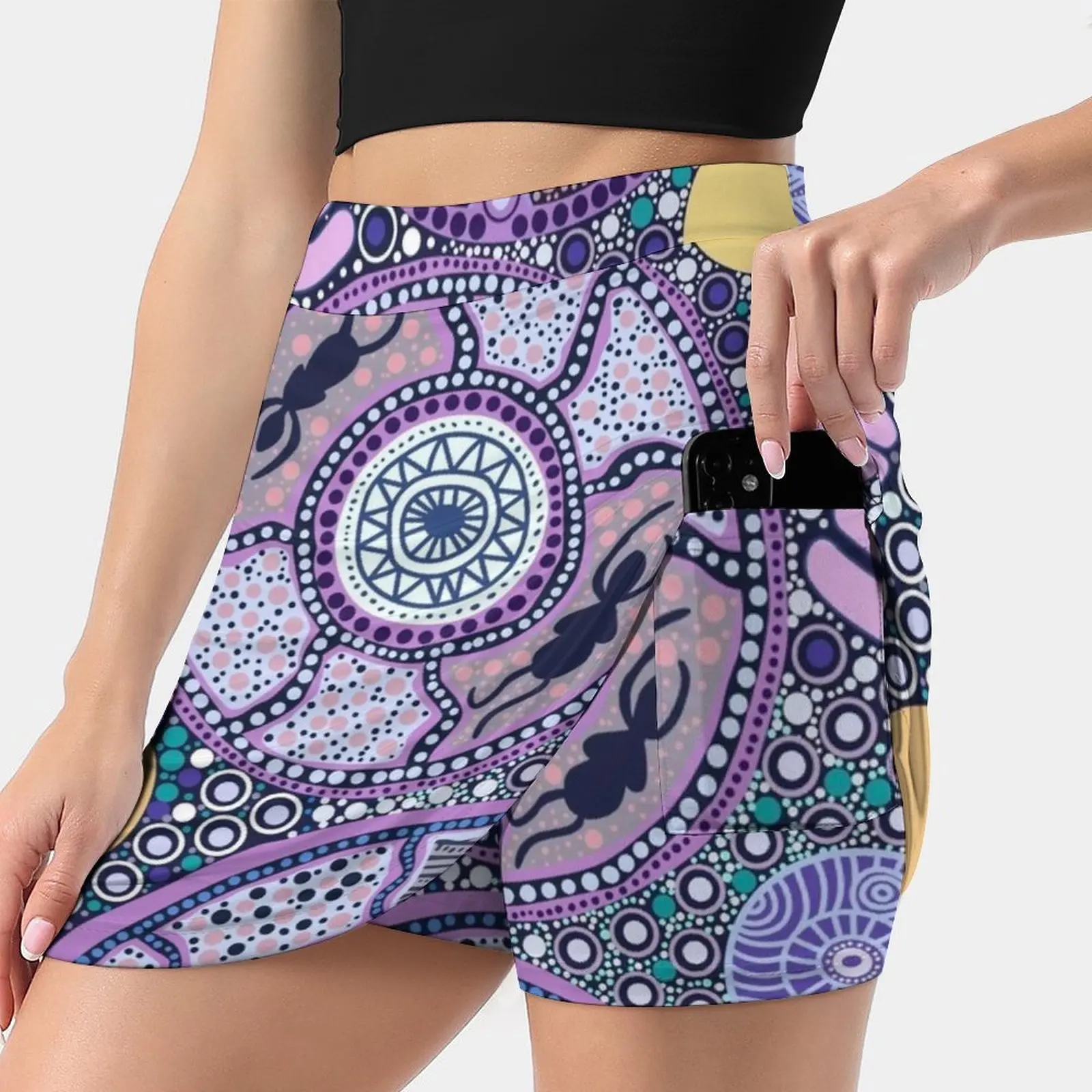 

Because Of Her , We Can Women's skirt With Hide Pocket Tennis Skirt Golf Skirts Badminton Skirts Running skirts Indigenous