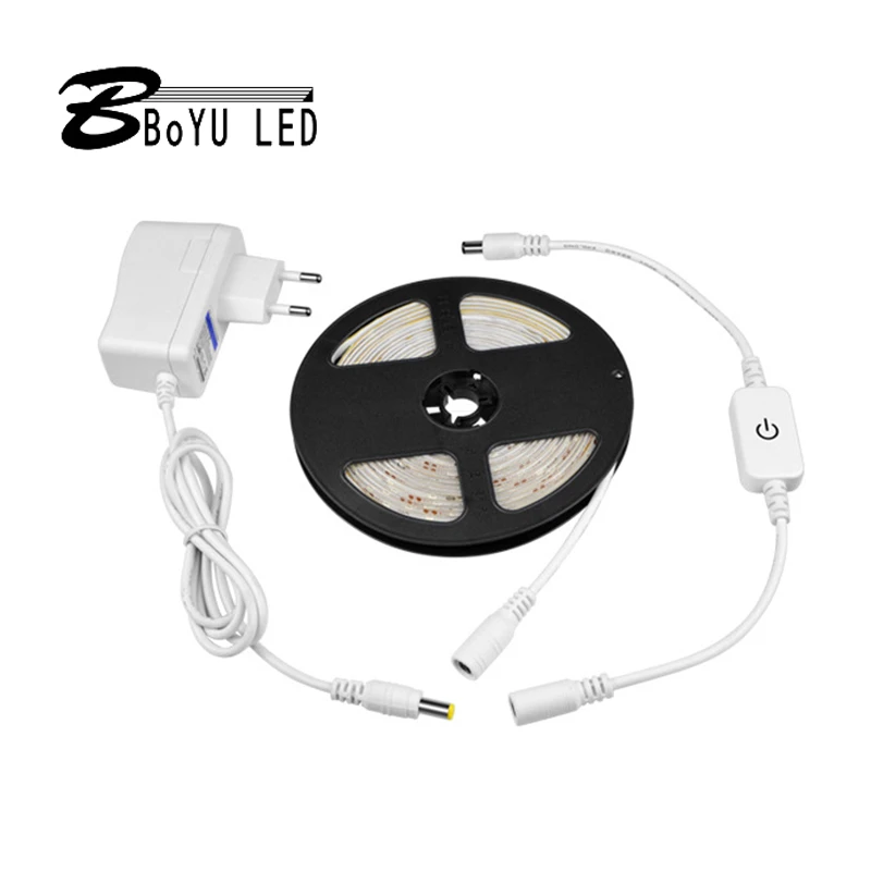 

Touch dimmer switch led light strip set 2835 waterproof line light indoor cabinet wardrobe laminate light strip