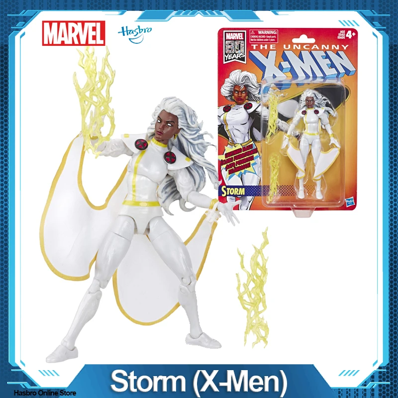 

Hasbro Marvel Retro 6"-Scale Fan Figure Collection Storm (X-Men) Action Figure Toy – Super Hero Collectible Series E6107