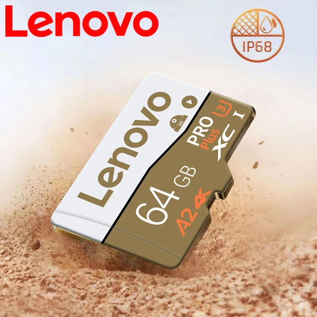 MicroSD A2 Scheda MicroSD Lenovo Da 1TB Classe 10 UHS-I - Alta Velocità Con Adattatore SD Incluso Per Fotocamere E Smartphone Memoria Storage 1TB Per Smartphone Tablet