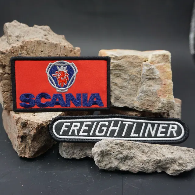 Motorsport Motor Racing Car Patch Sew / Iron On Badge:- Saab Scania