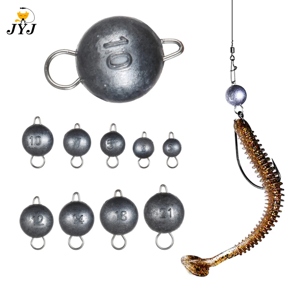 5pcs2g18gHeadDeepFishingWeightSinkerJigWaterBulletWeight