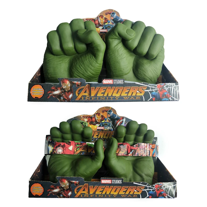 

Disney The Avengers Hulk Gloves Figures Toy Hulk Fists Spider-man Cosplay Gloves Legends Gamma Grip Model Toy Gift For Kids