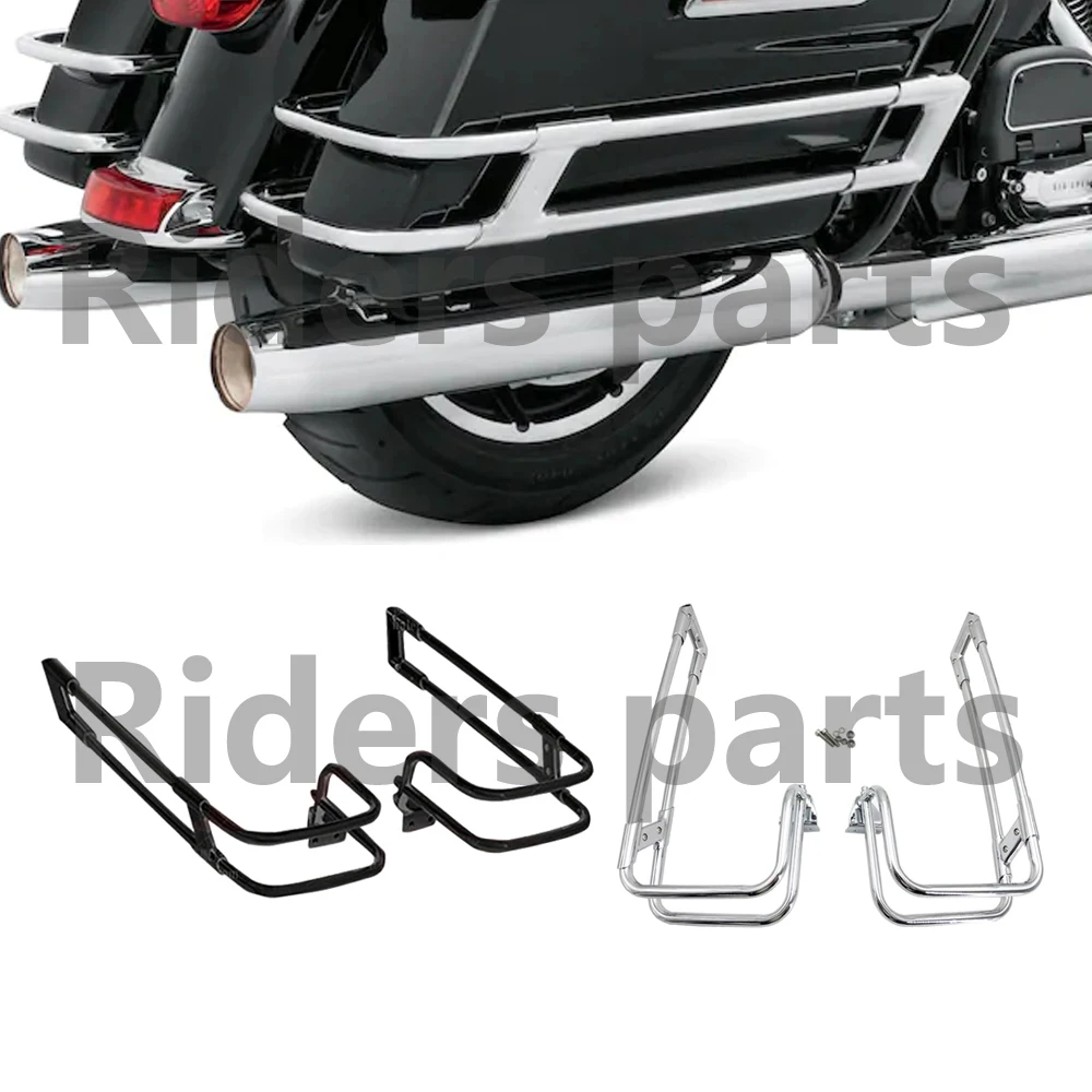 

Motorcycle Saddlebag Guard Rails Chrome For Harley Touring models 2014-up