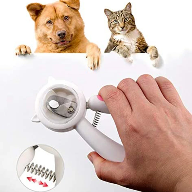 Cat Nail Clippers Puppy Nail Scissors Pet Grooming Tool Antisplash Cat