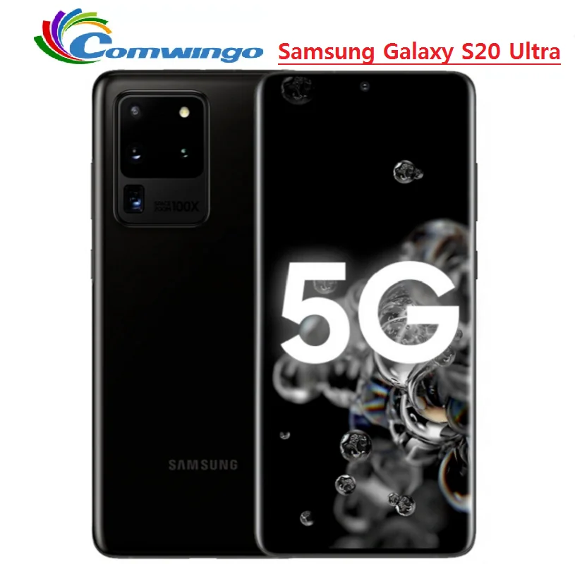 

Samsung Galaxy S20 Ultra 5G G988U1 S20U 6.9" 128GB ROM 12GB RAM NFC Octa Core Snapdragon Original Unlocked Cell Phone Android