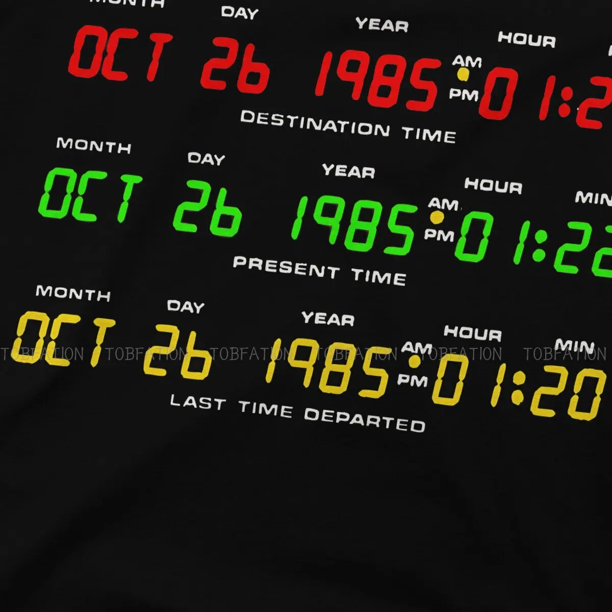 Back to the Future Time Circuits Graphic Men's Cotton T-Shirt