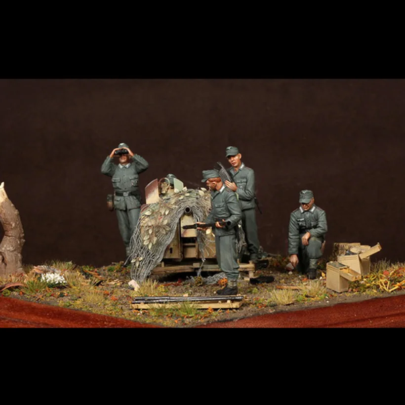 

Resin Figure 1/35 ancient CREW include 5 man NO TANK Model Unassambled Unpainted Figure Building Kit