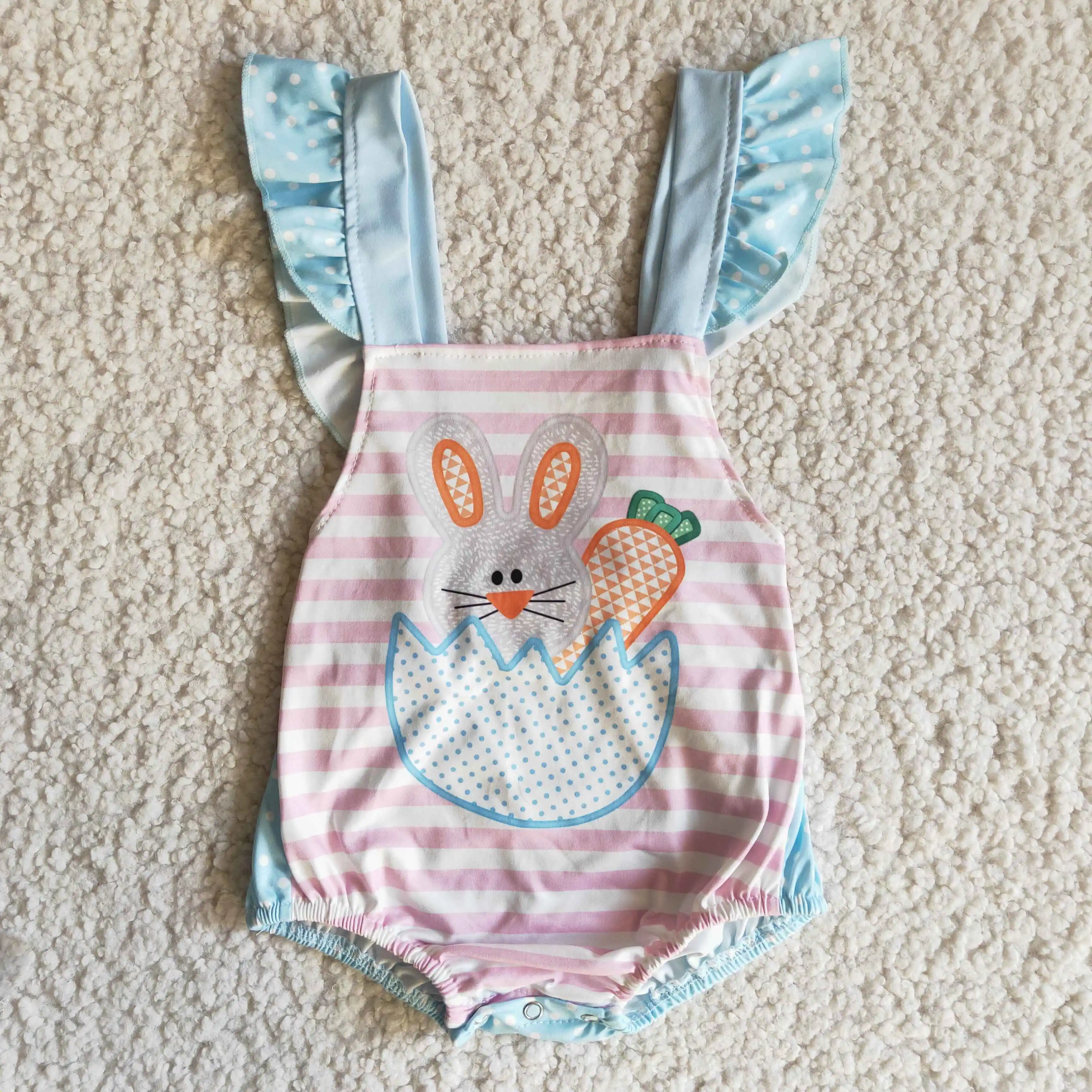 Flower Sika Deer Romper Summer Baby Girl Clothing Newborn Tank Country Jumpsuit Shorts Wholesale Kids Toddler One-piece Clothes Newborn Knitting Romper Hooded  Baby Rompers